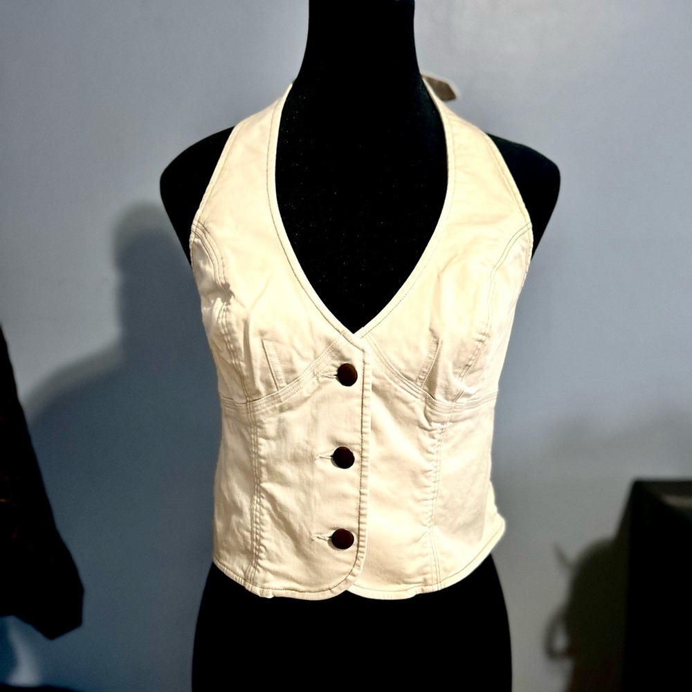 London Jean halter vest top.